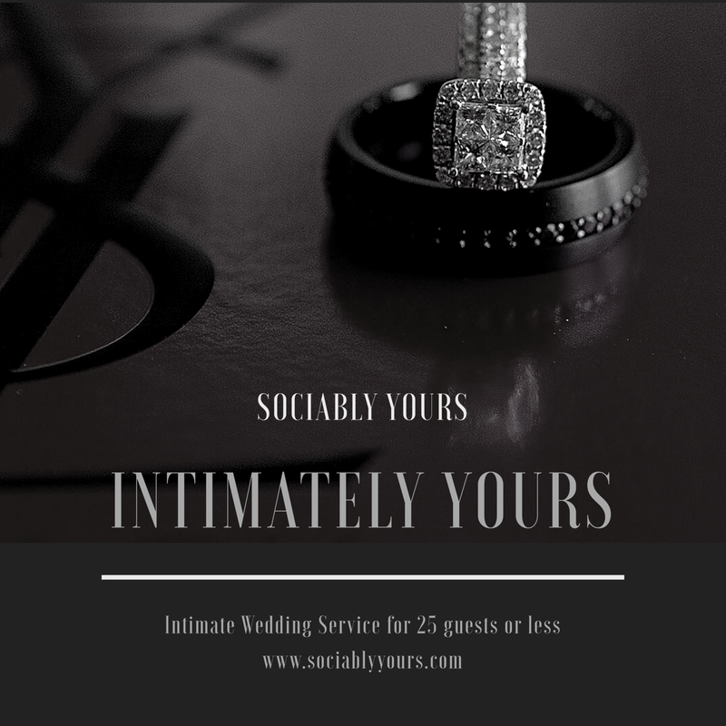 Sociably Yours Wedding events for less than 25 guests
